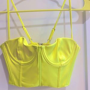 Neon corset bra/crop top